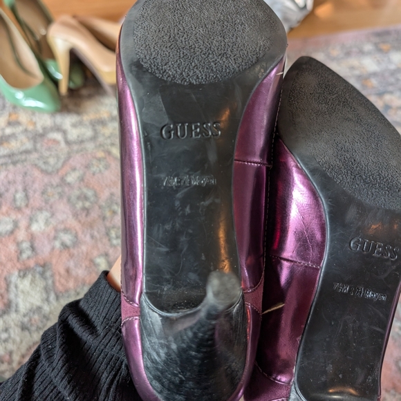 Guess Shiny Purple Women's Heels 7.5 - Picture 4 of 6